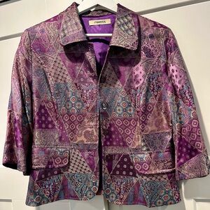 Women’s vintage Manyus silk jacket, size S.